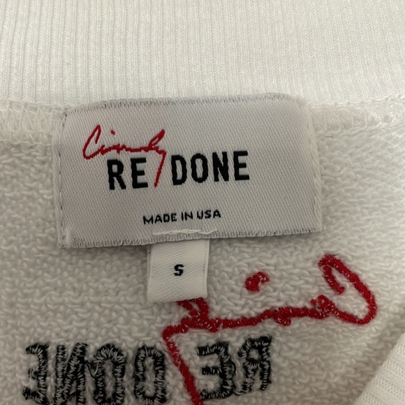 Redone Cindy Crawford sweatshirt edition size small - Picture 3 of 4